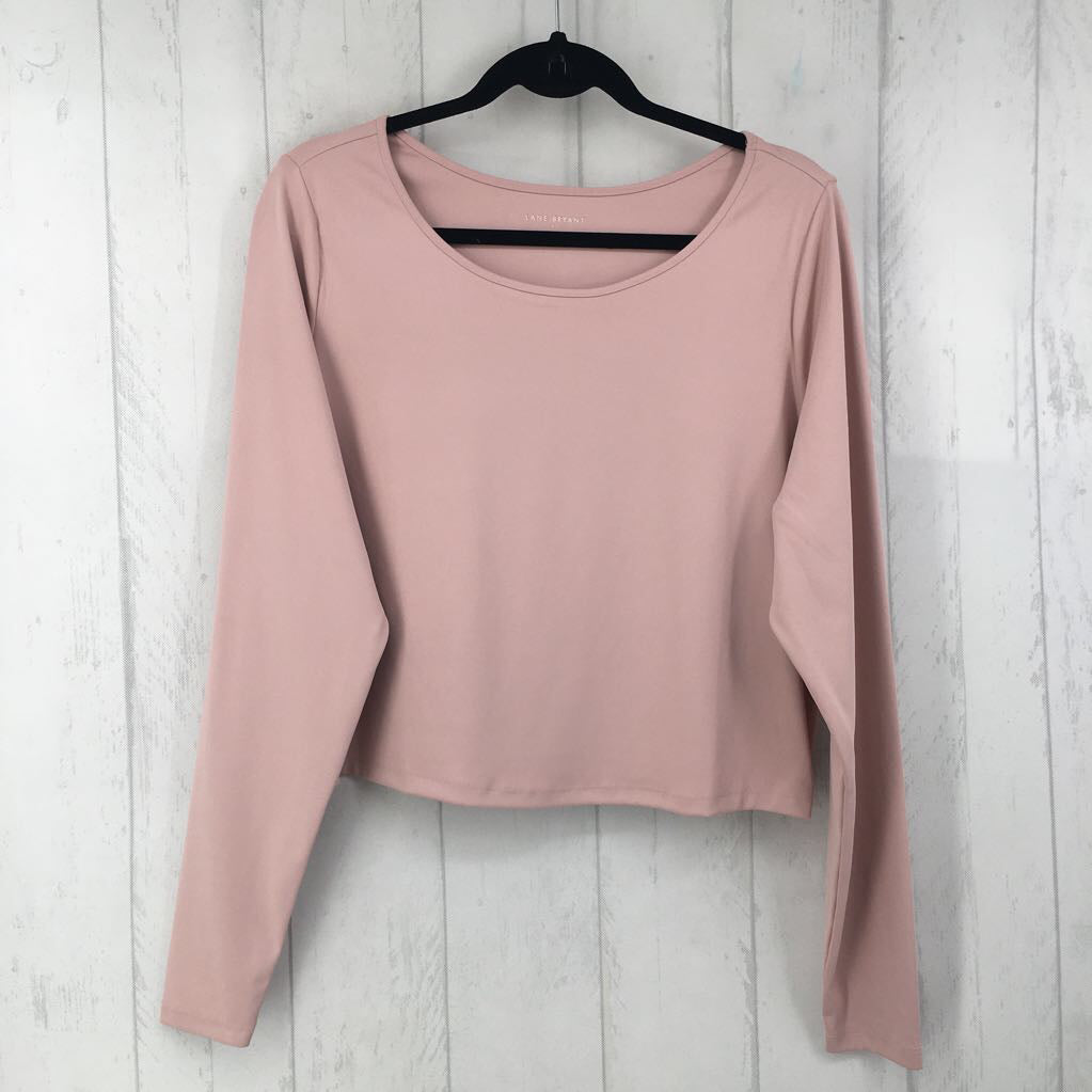 18/20 scoop neck l/s top