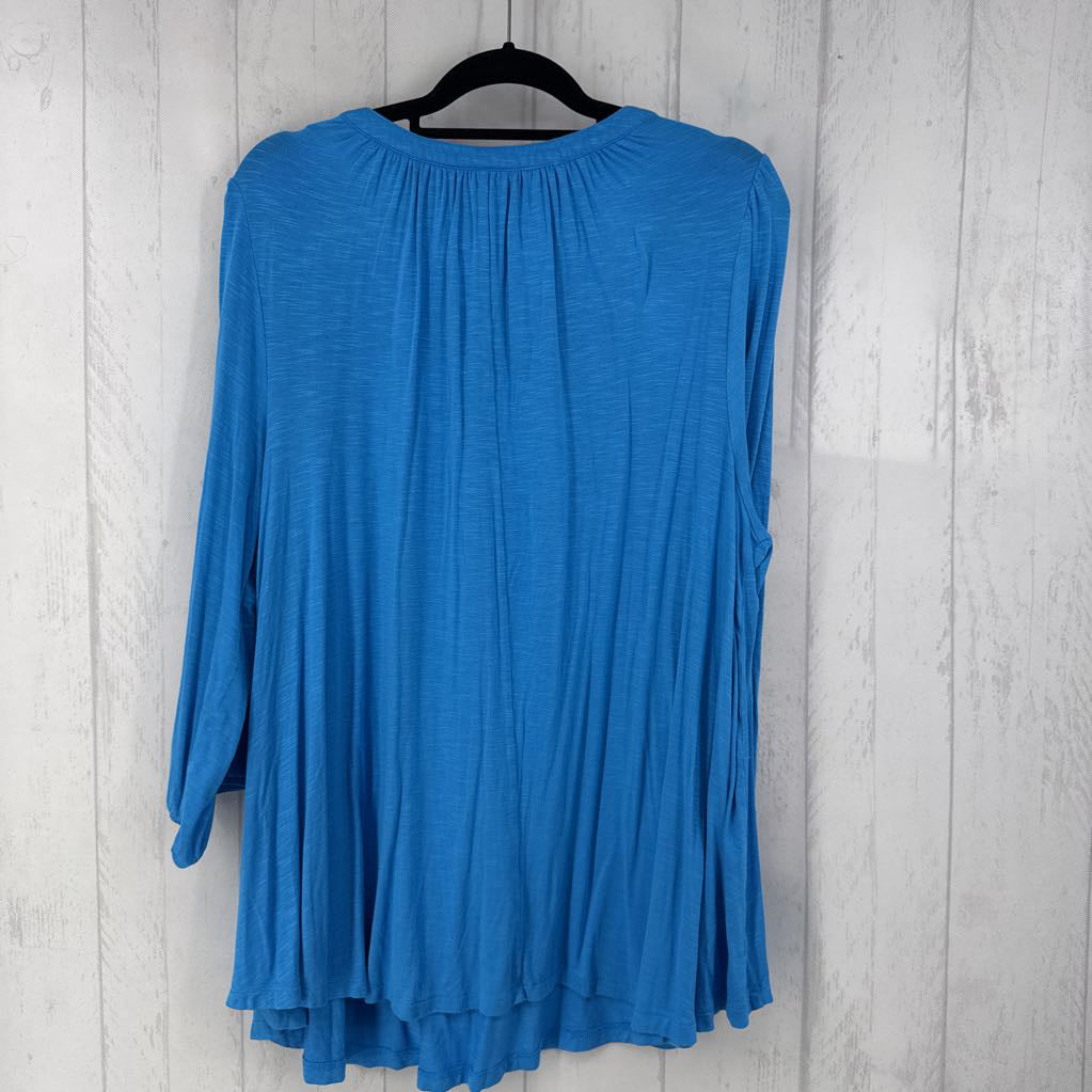 18/20 notch neck 3/4 slv top