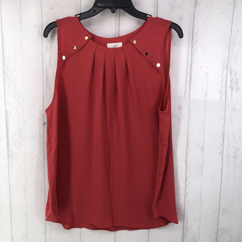 XL gathered neckline gold button cami