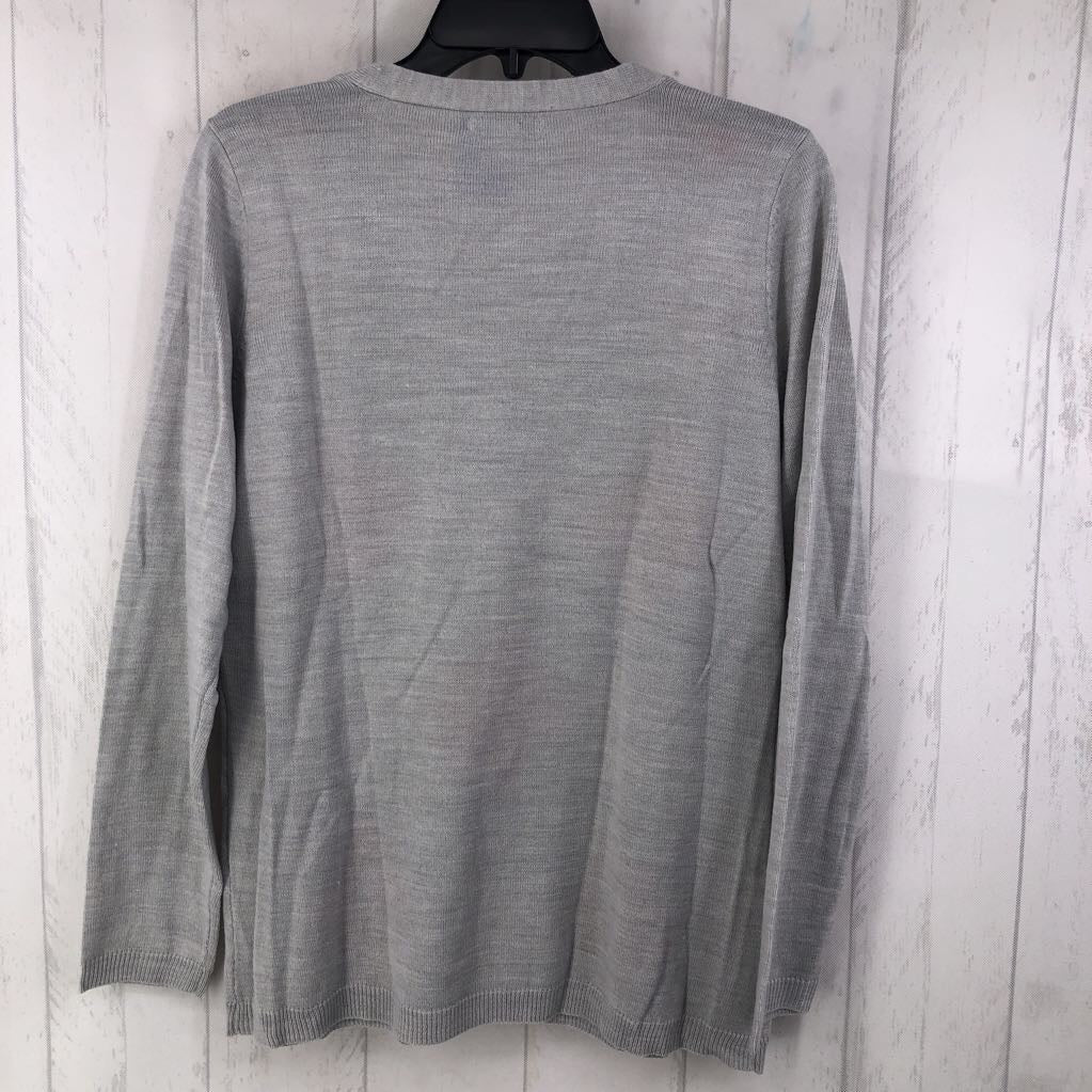 L argyle v-neck sweater