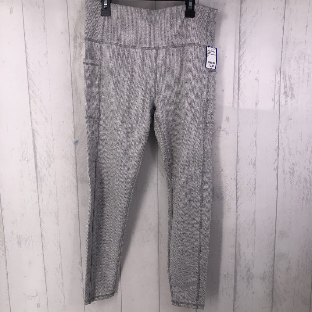 L herringbone print leggings