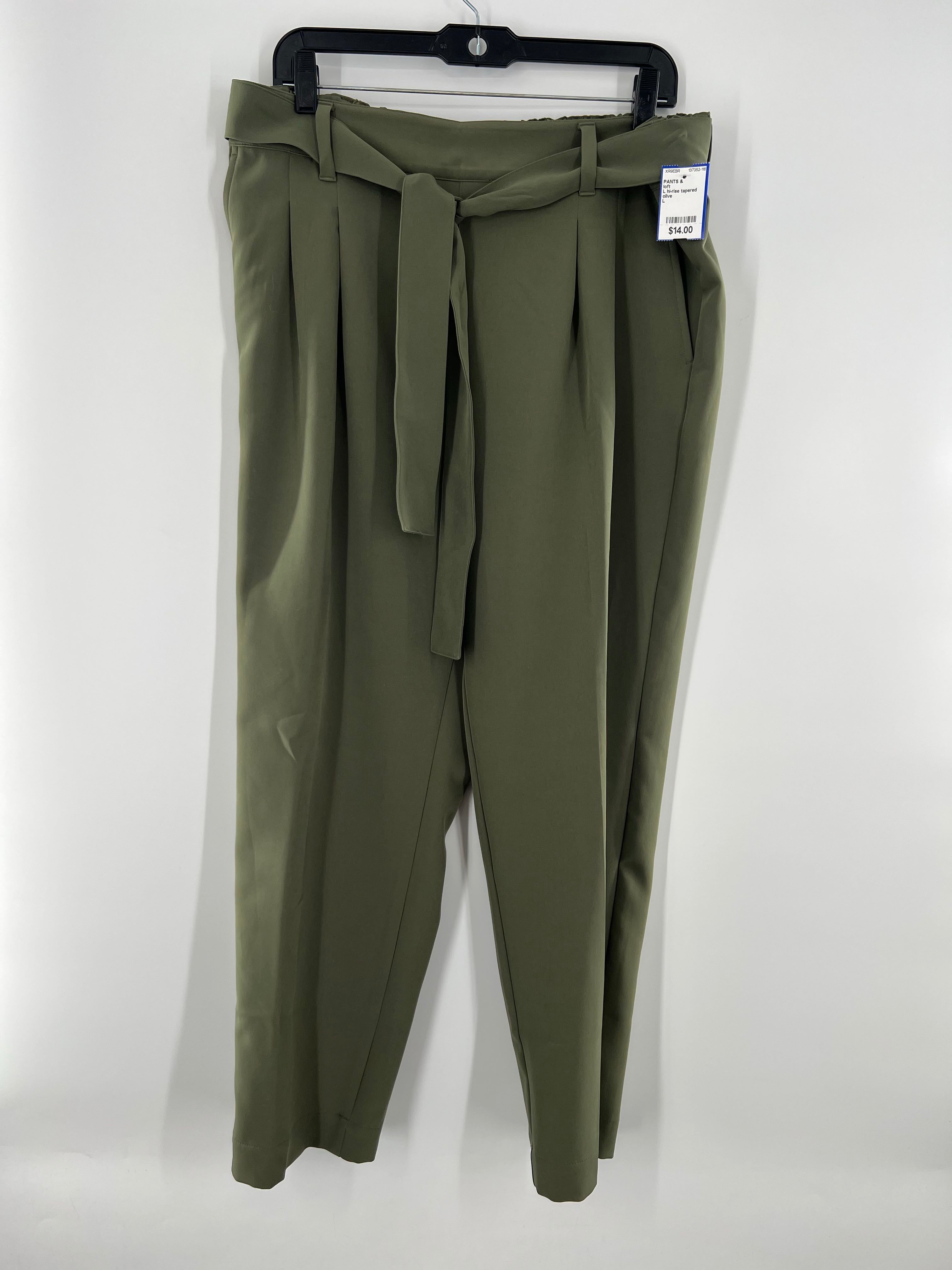 L hi-rise tapered leg pant