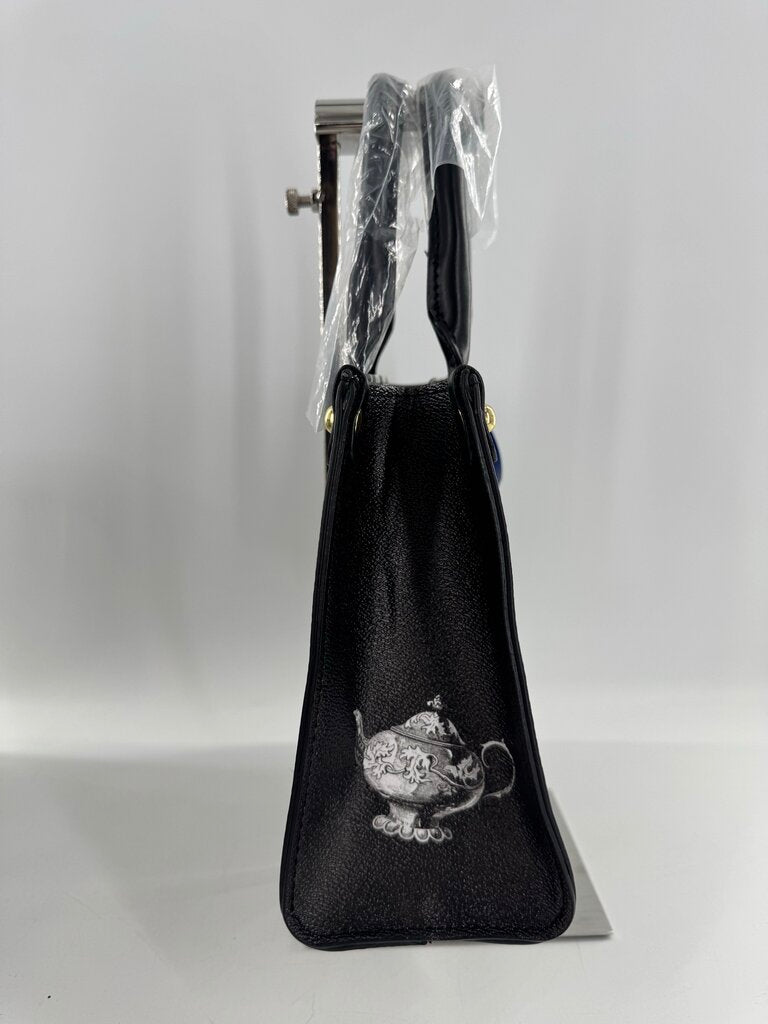 vegan leather satchel (alice in wonderland)