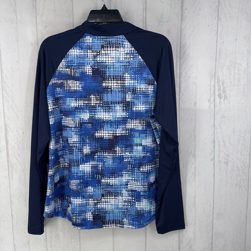 L printed quarter zip l/s pullover