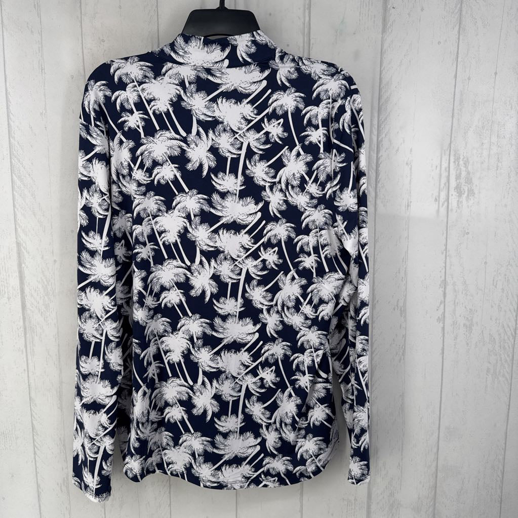 L printed quarter zip l/s pullover