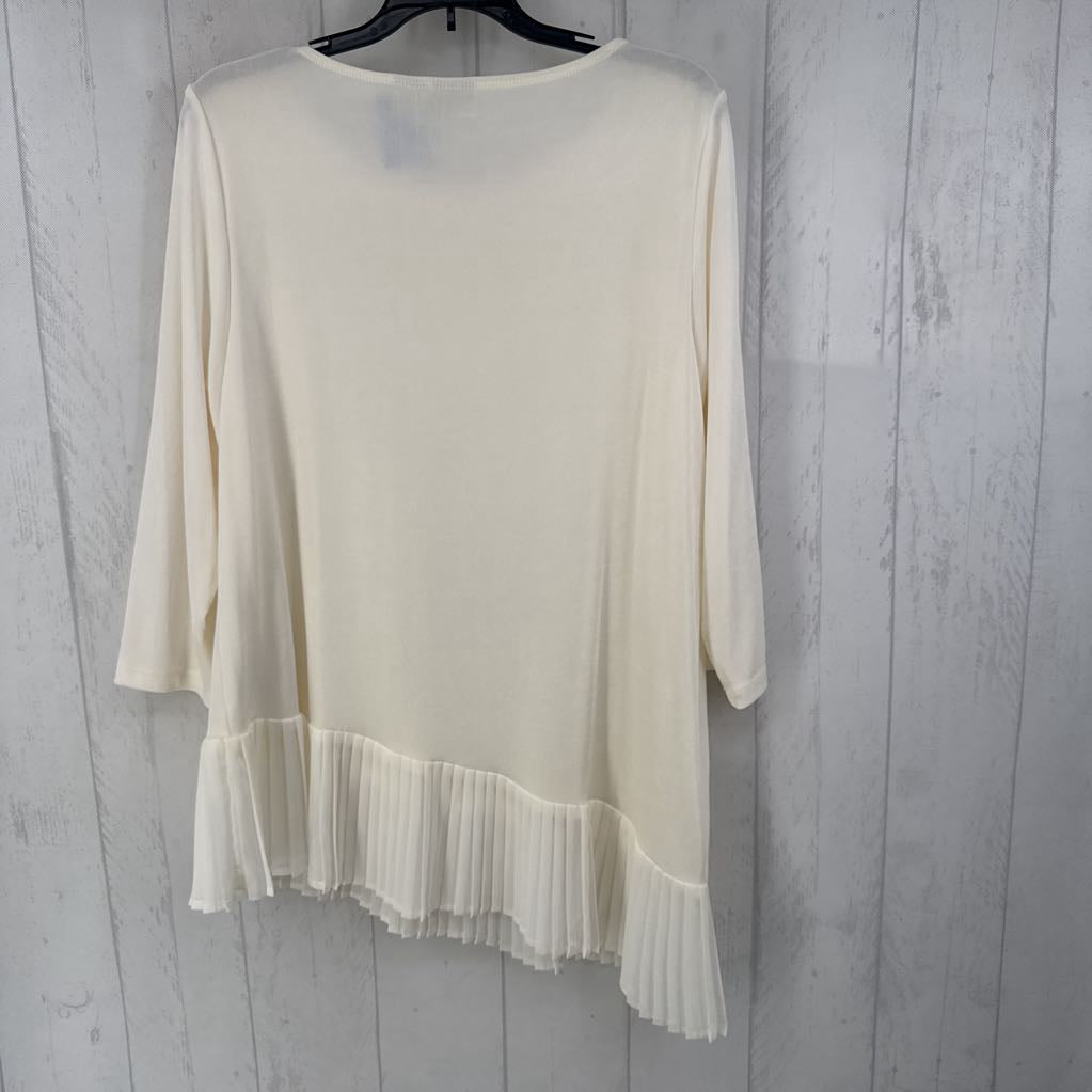 12/14 pleated hem l/s top