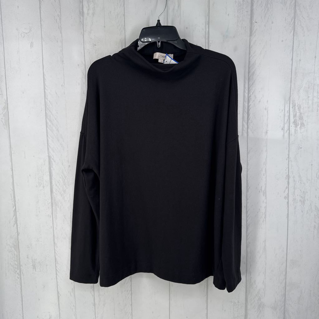 L mock neck l/s top