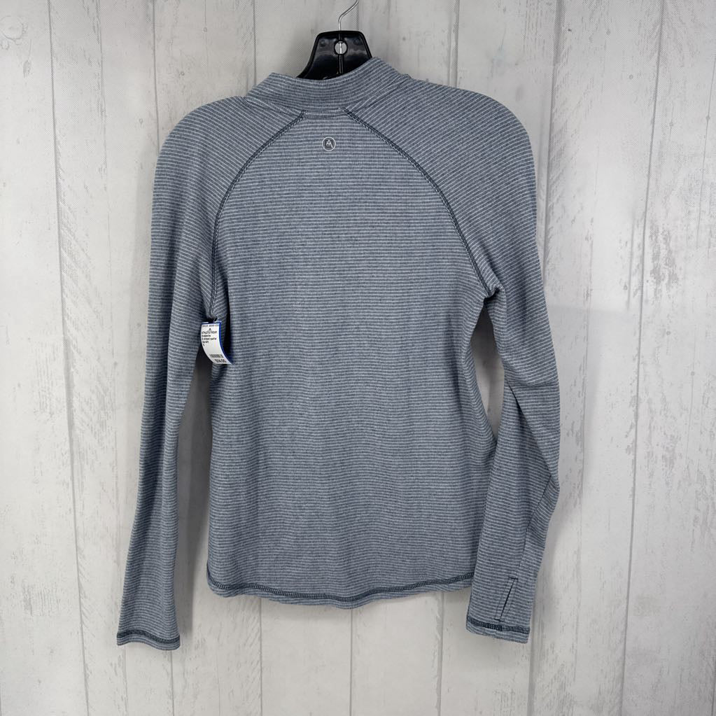 S striped quarter zip l/s pullover