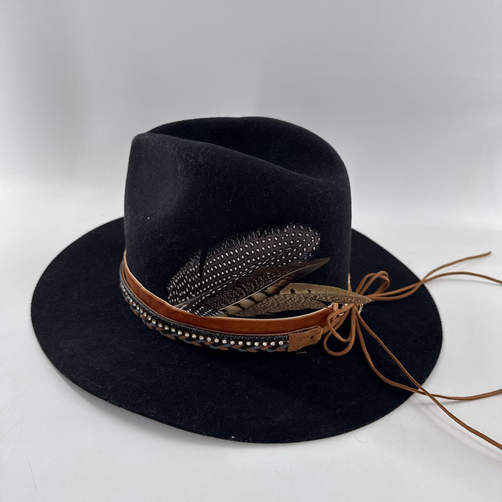 57/S-M wool wide brim hat