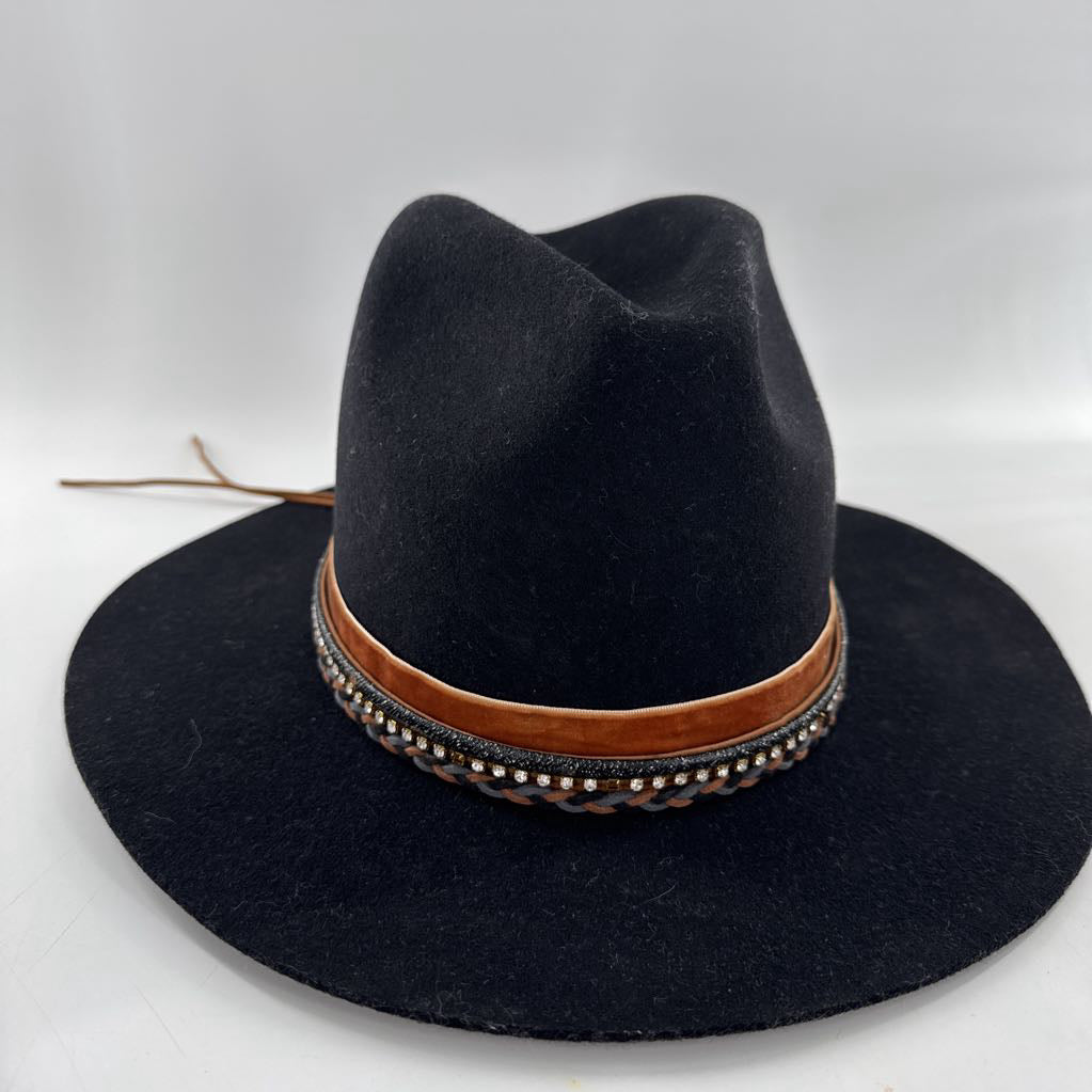 57/S-M wool wide brim hat