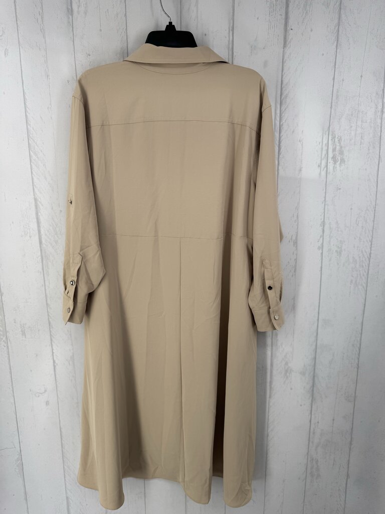 M button down l/s utility dress