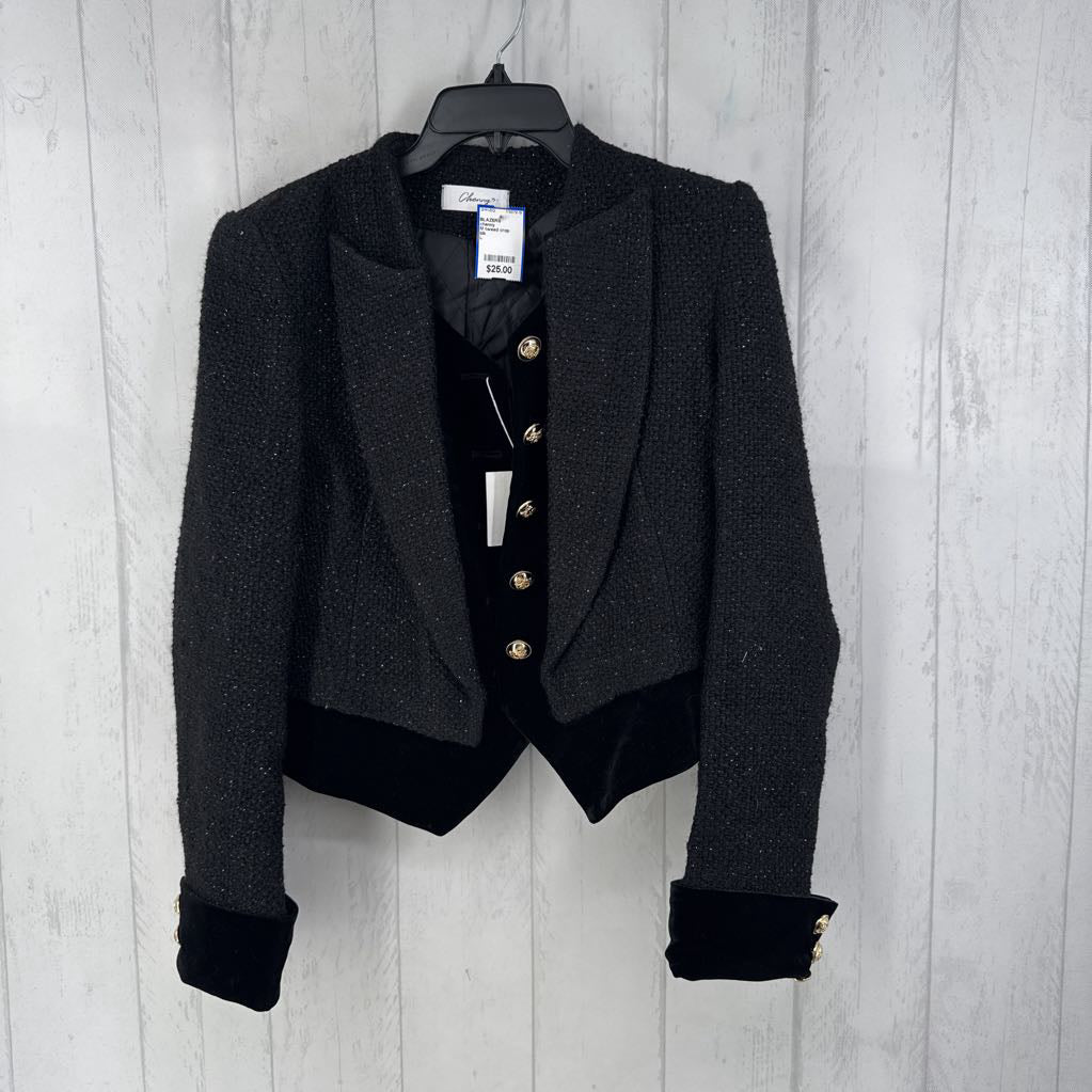 M tweed crop jacket