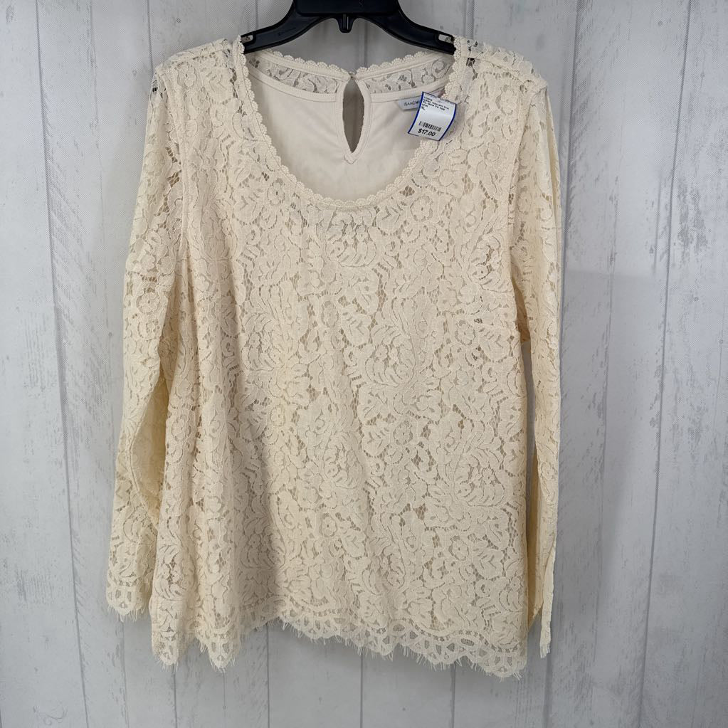 XL lace l/s top