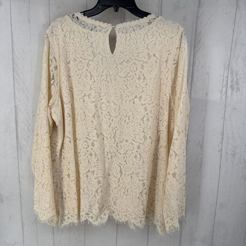 XL lace l/s top