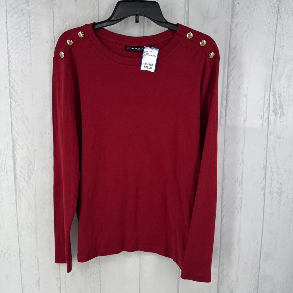 XL button detail l/s tee