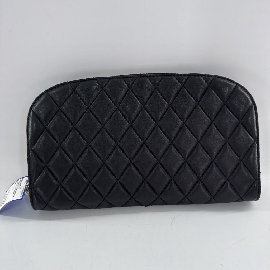 quilted leather clutch