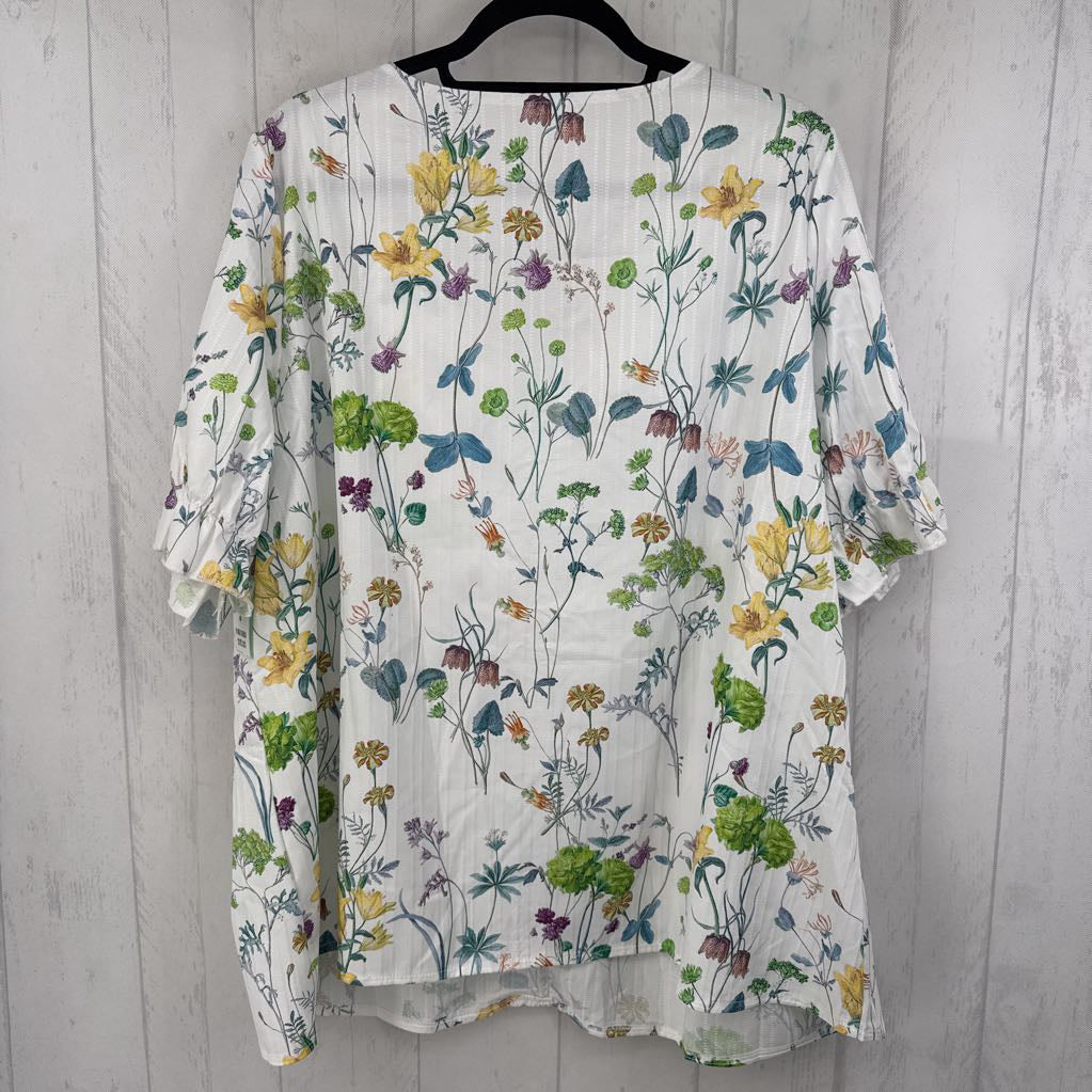 4xl s/s floral top