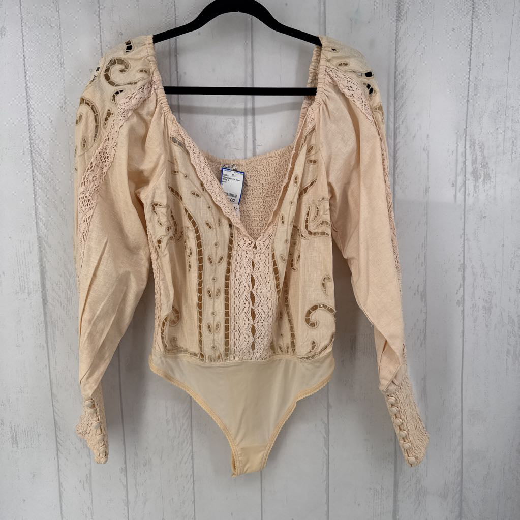 R168 L embroidered l/s bodysuit