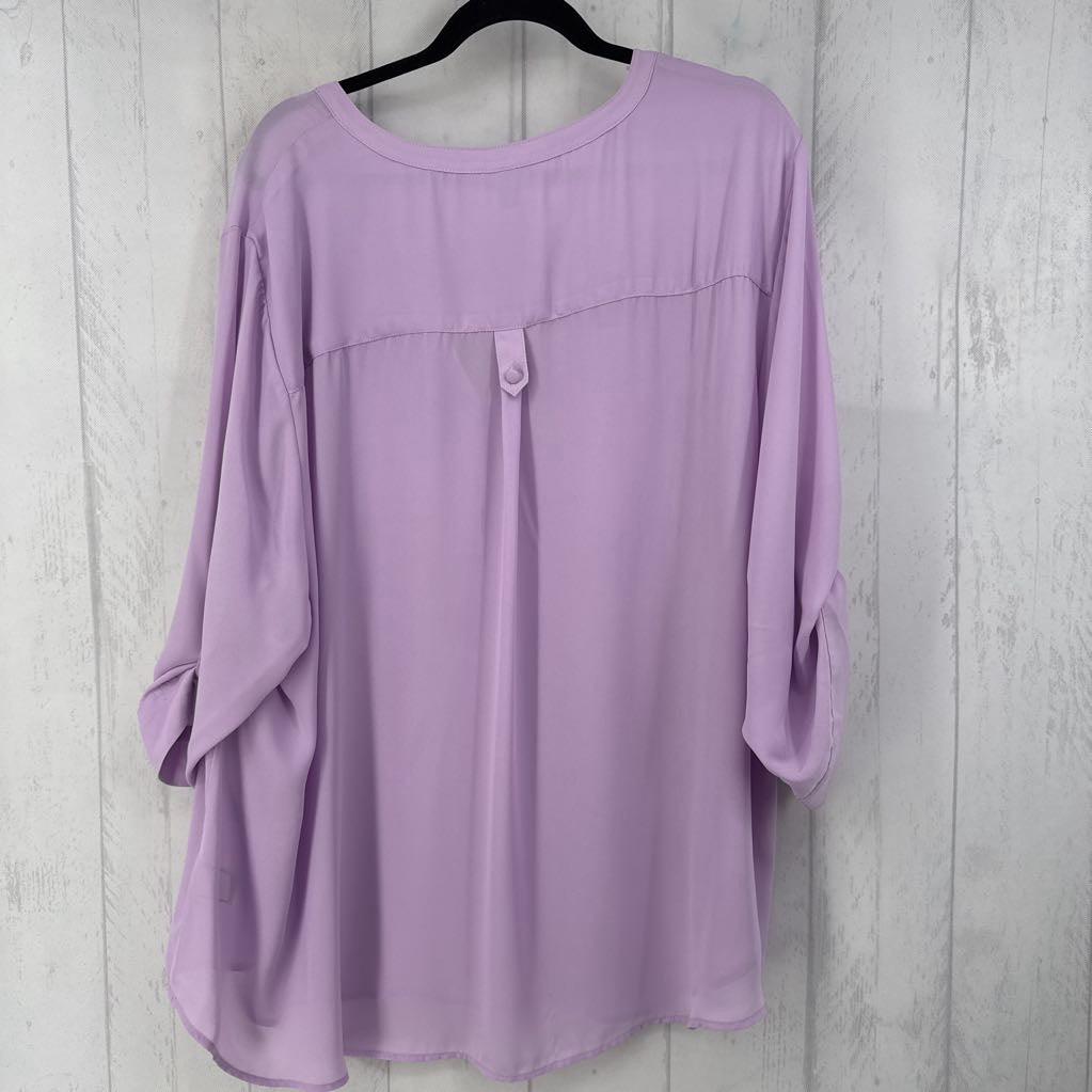 4 elbow slv half button shirt