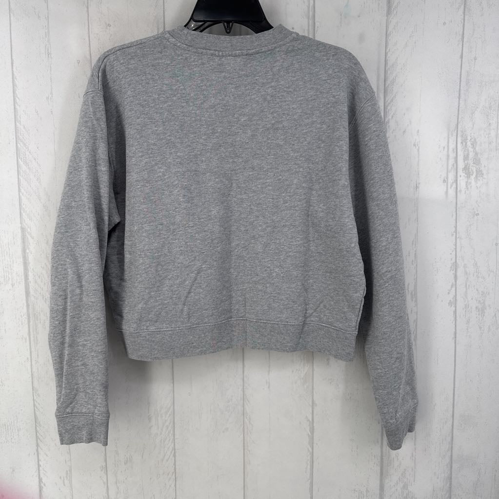 S embelished logo crop sweatshirt