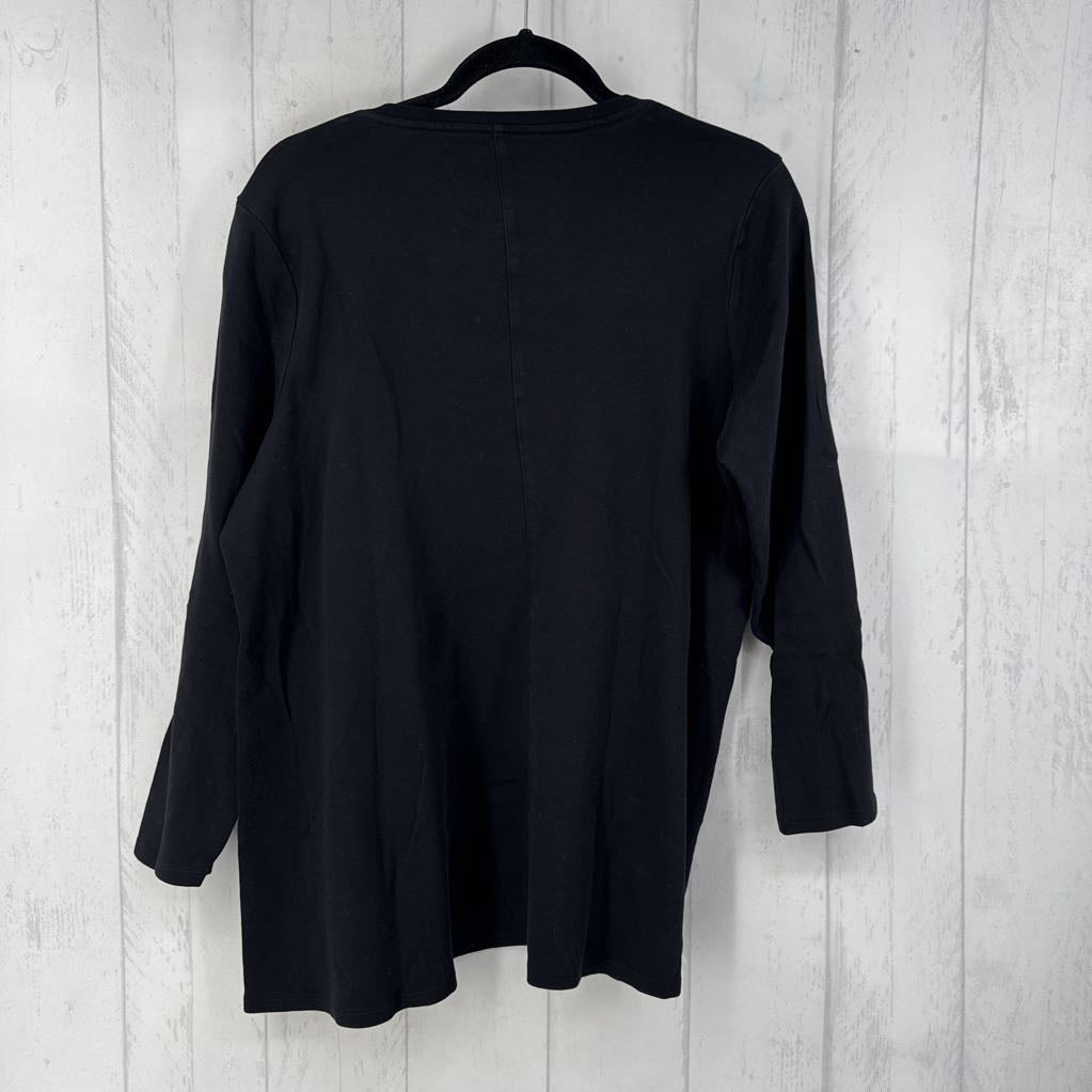 XL v-neck 3/4 slv top