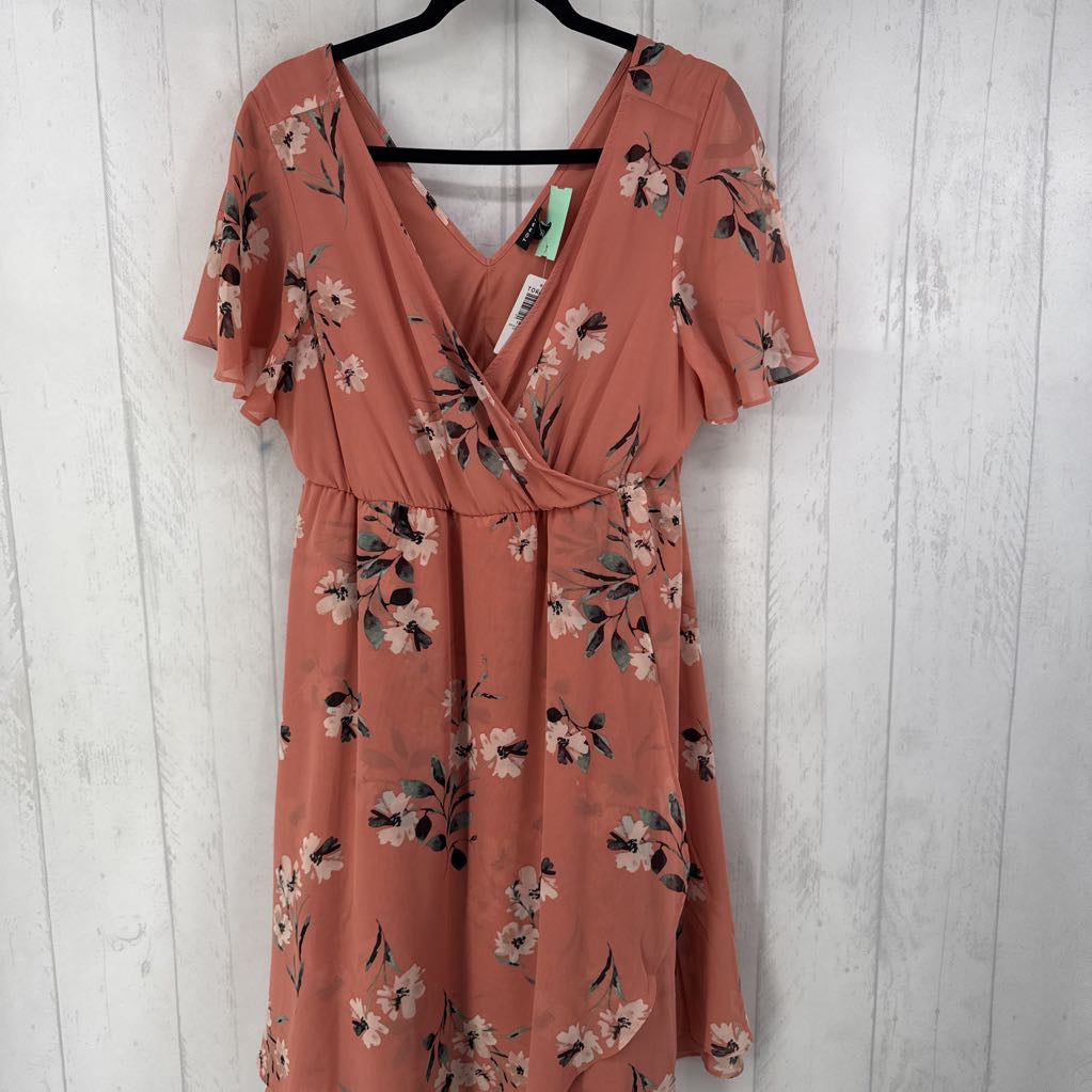 R75 10 chiffon wrap midi dress