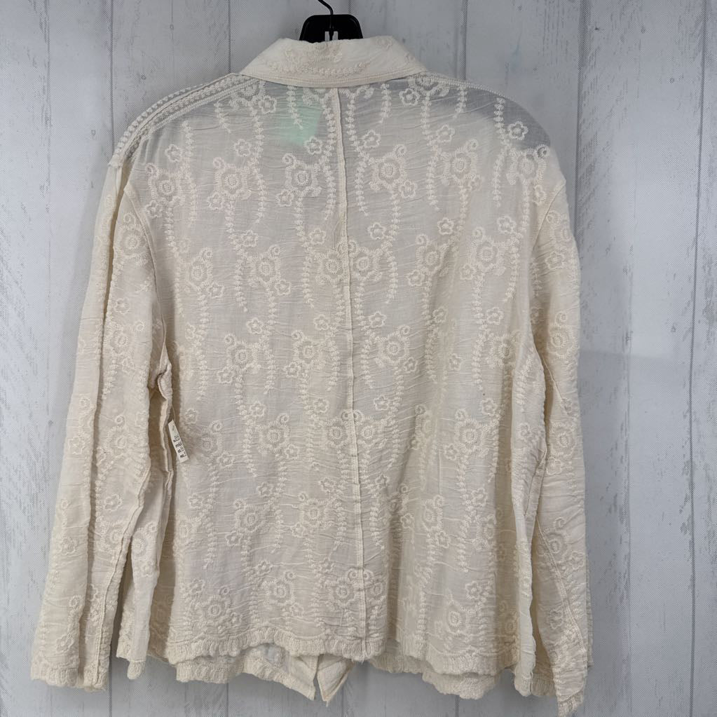 L l/s embroidered button shirt