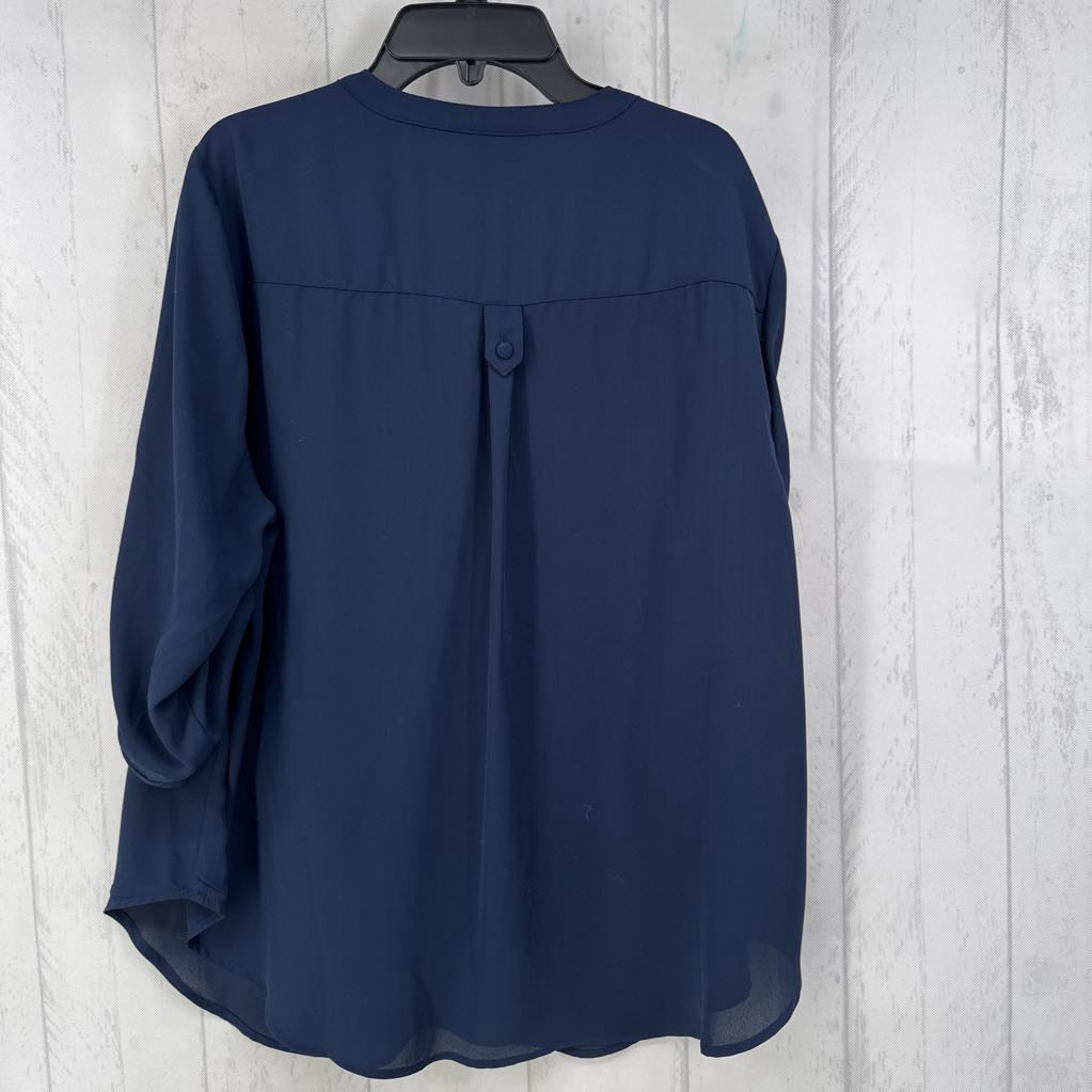 R45 0(XL) v-neck 3/4 slv top