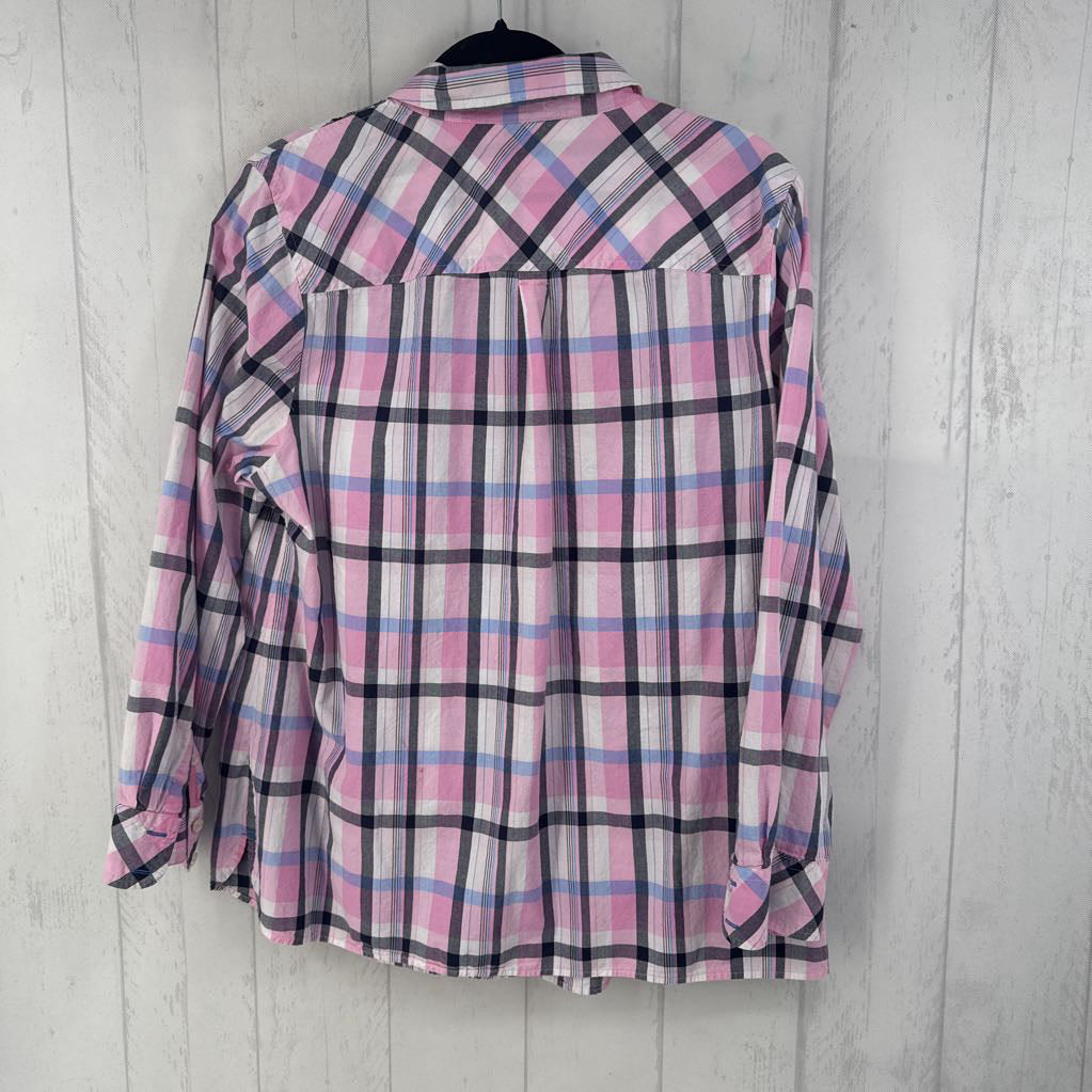1x l/s plaid button shirt