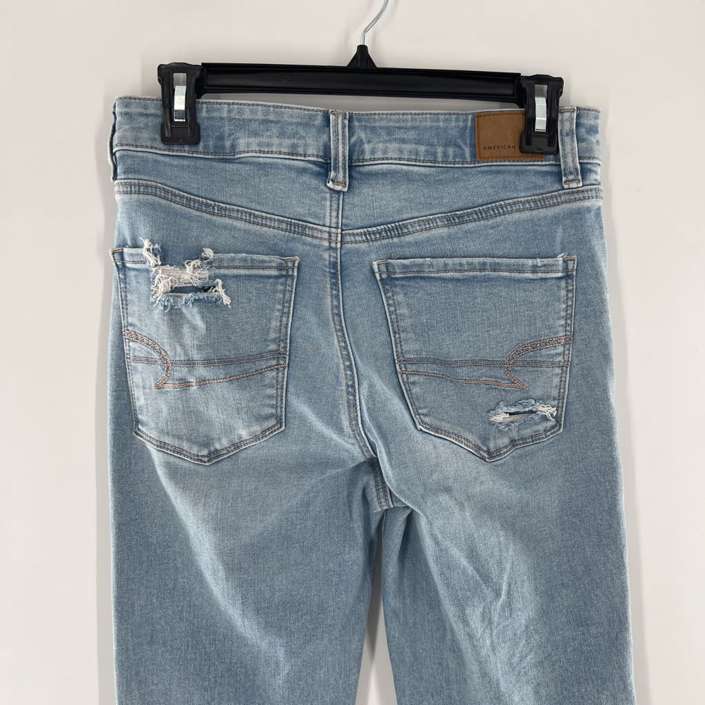 6 hi-rise flare jean