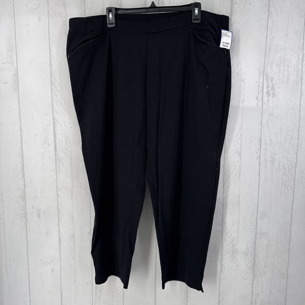 2X pull-on stretch knit pant