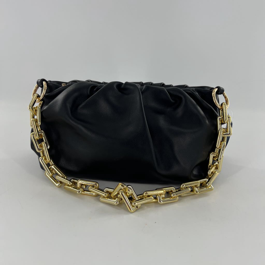 vegan leather chain strap purse