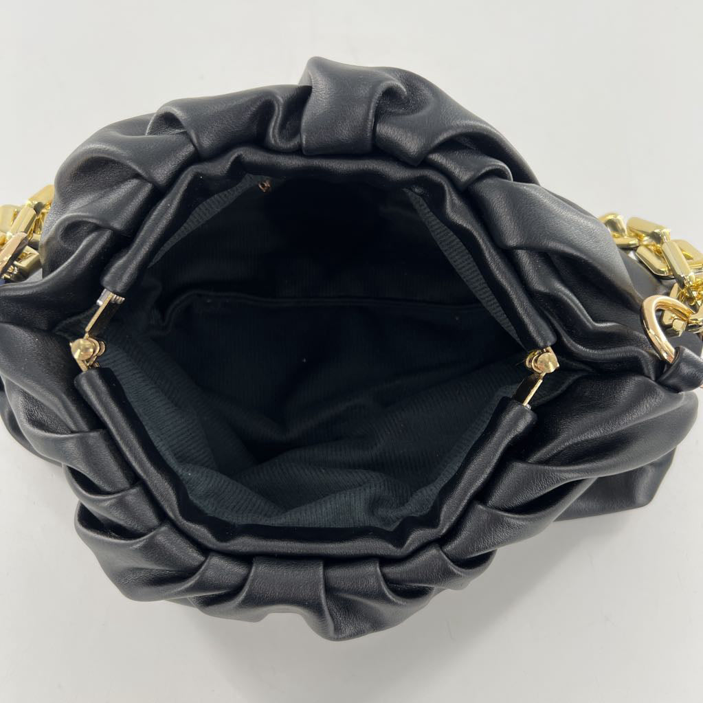 vegan leather chain strap purse