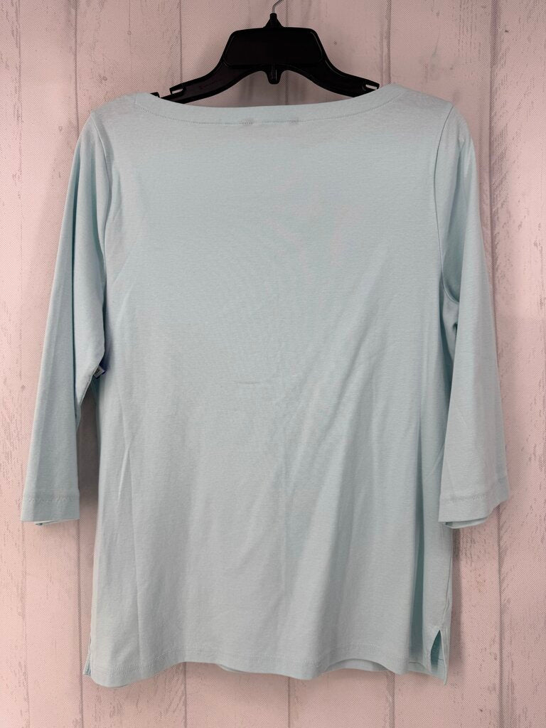 M/L bateau neck 3/4 slv top