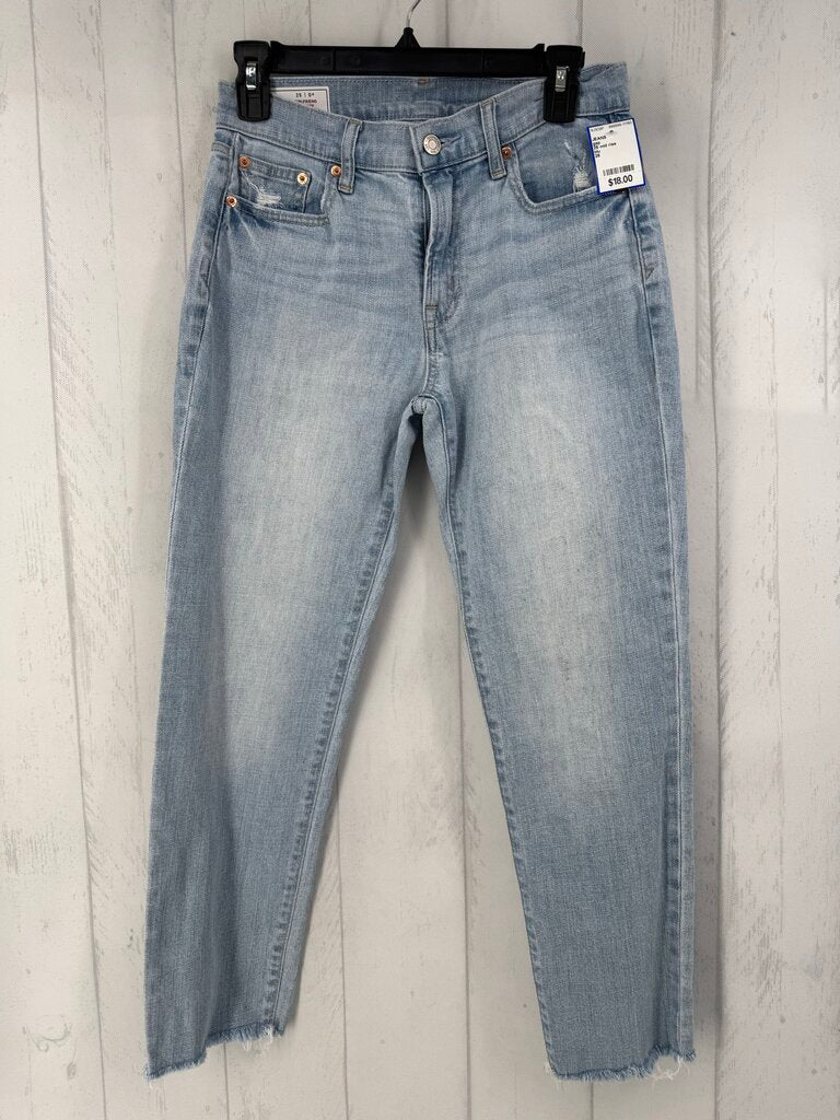 25 mid rise girlfriend jean