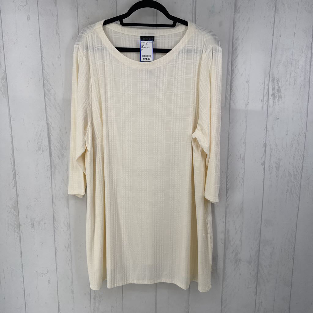 R99 2X textured 3/4 slv tunic