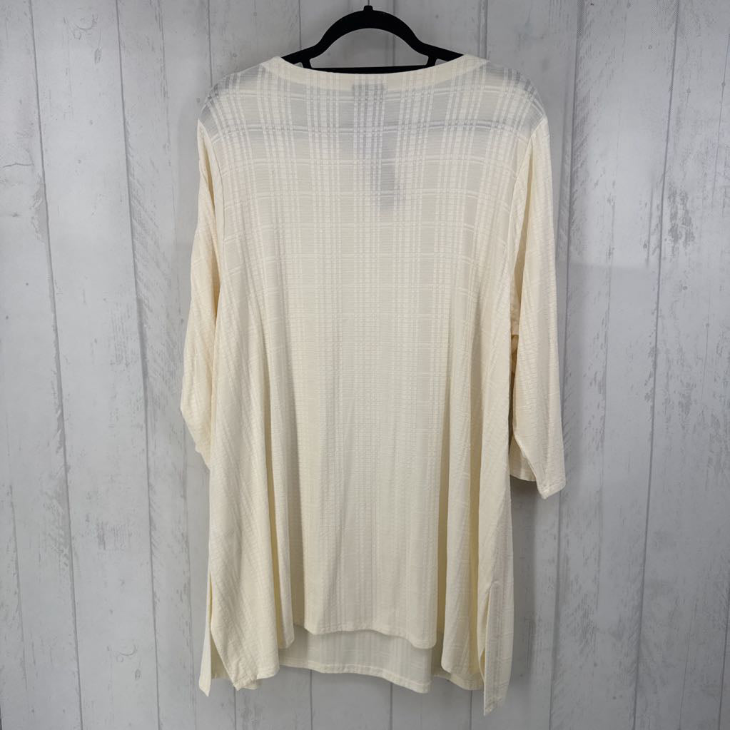 R99 2X textured 3/4 slv tunic