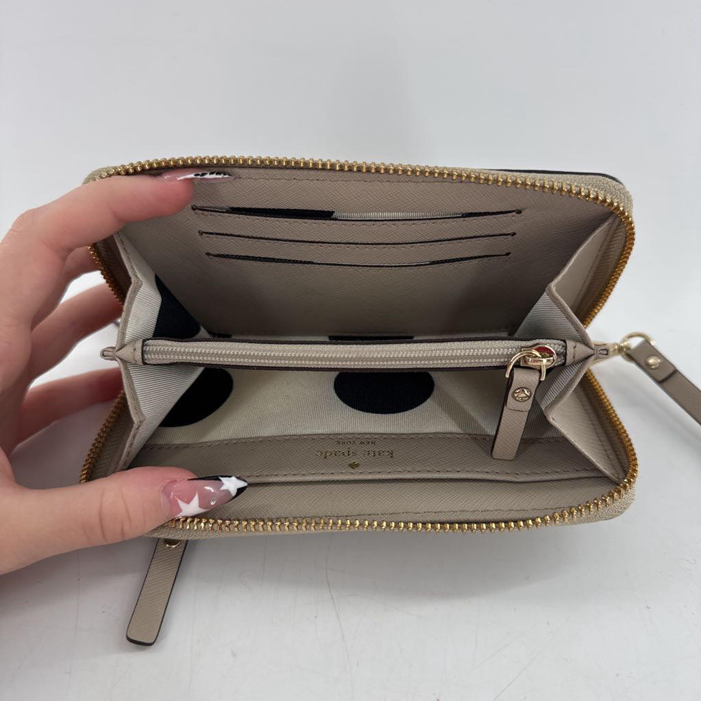 leather zip around wristlet/wallet