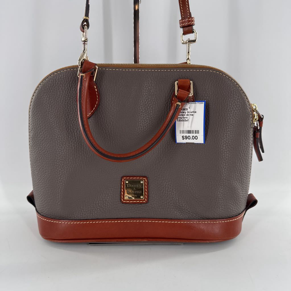 footed dome pebbled satchel