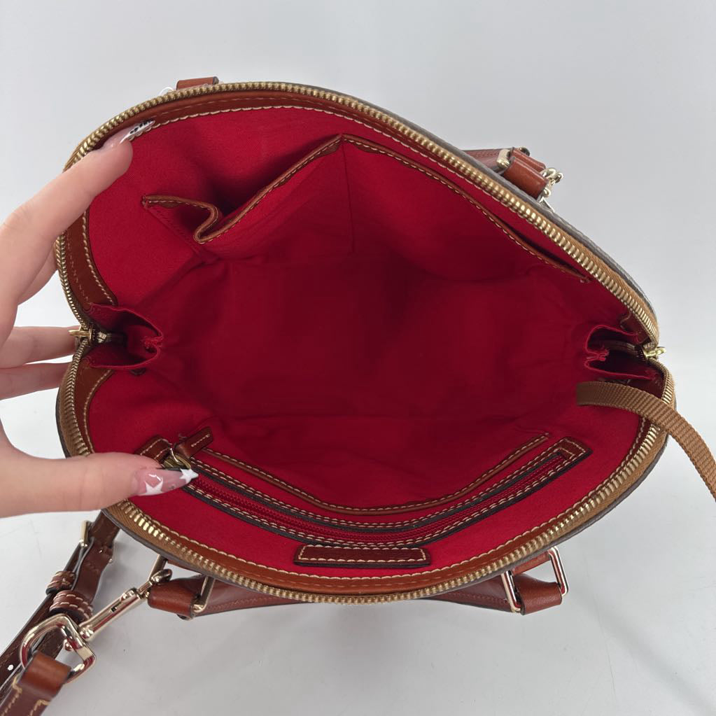 footed dome pebbled satchel