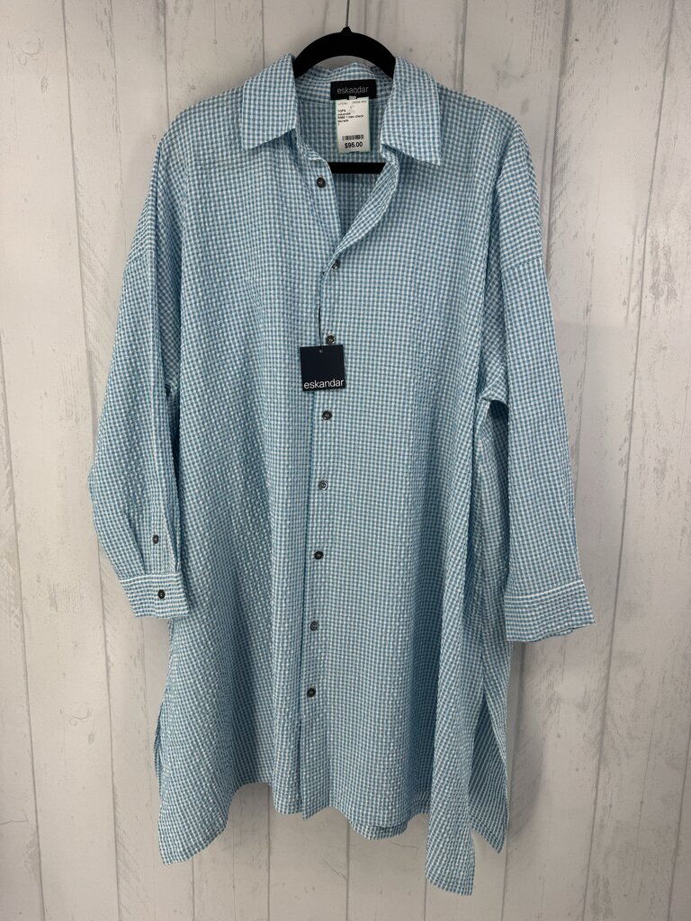 R950 1 mini check textured shirt w/ collar