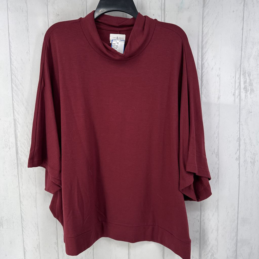 R79 L drop shoulder mock-neck top