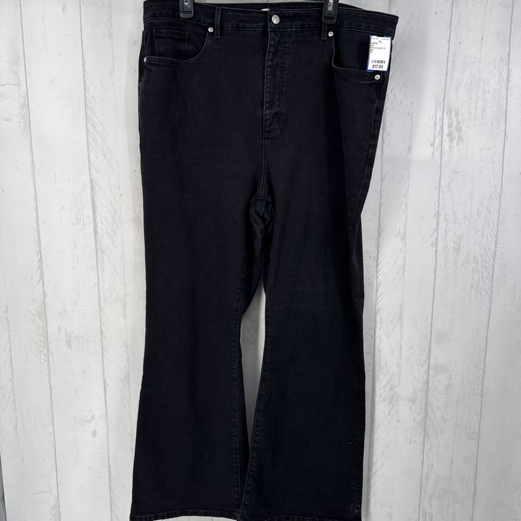 18 curvy slim fit flare jean