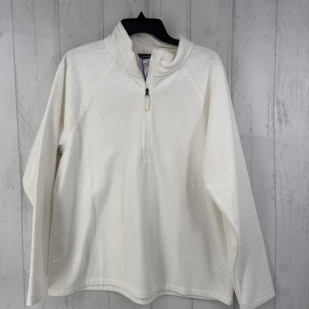 XL textured 1/2 zip l/s pullover