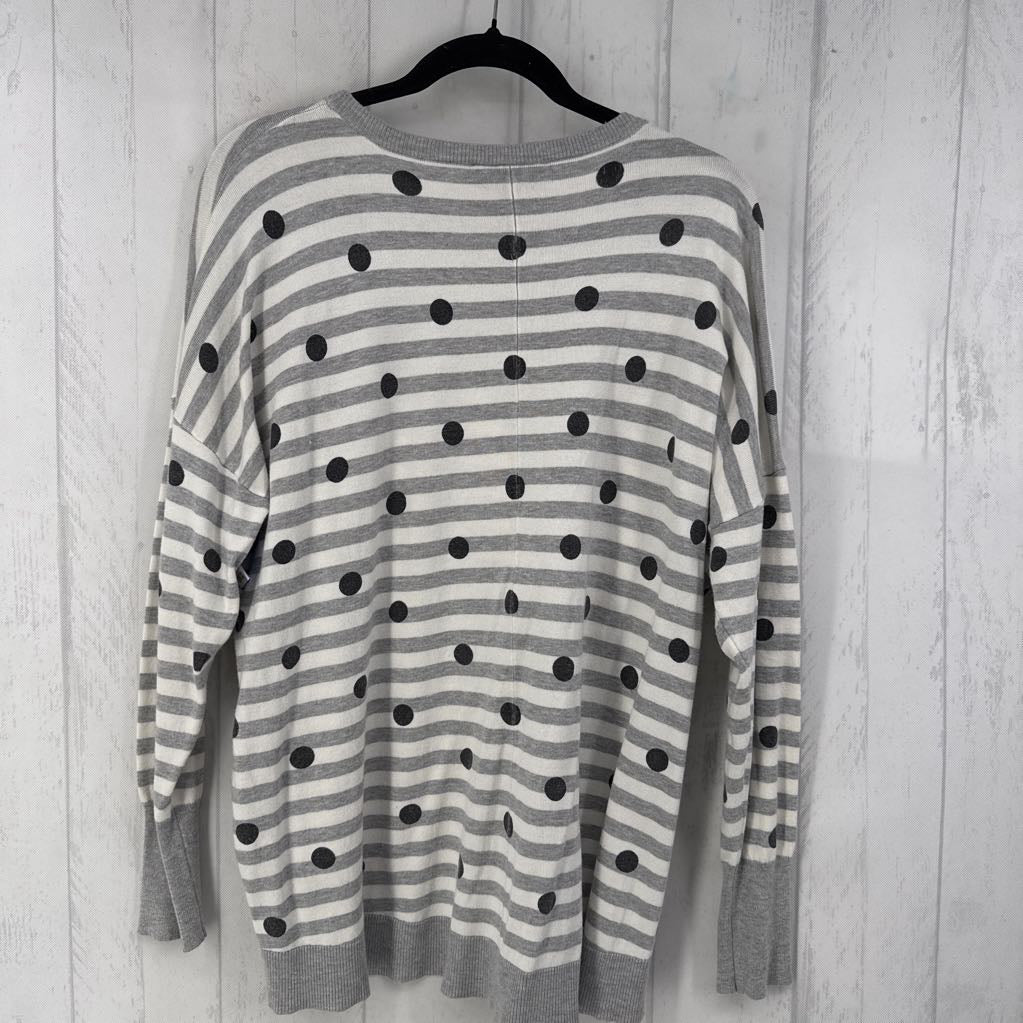 18/20 striped & polka dot l/s top