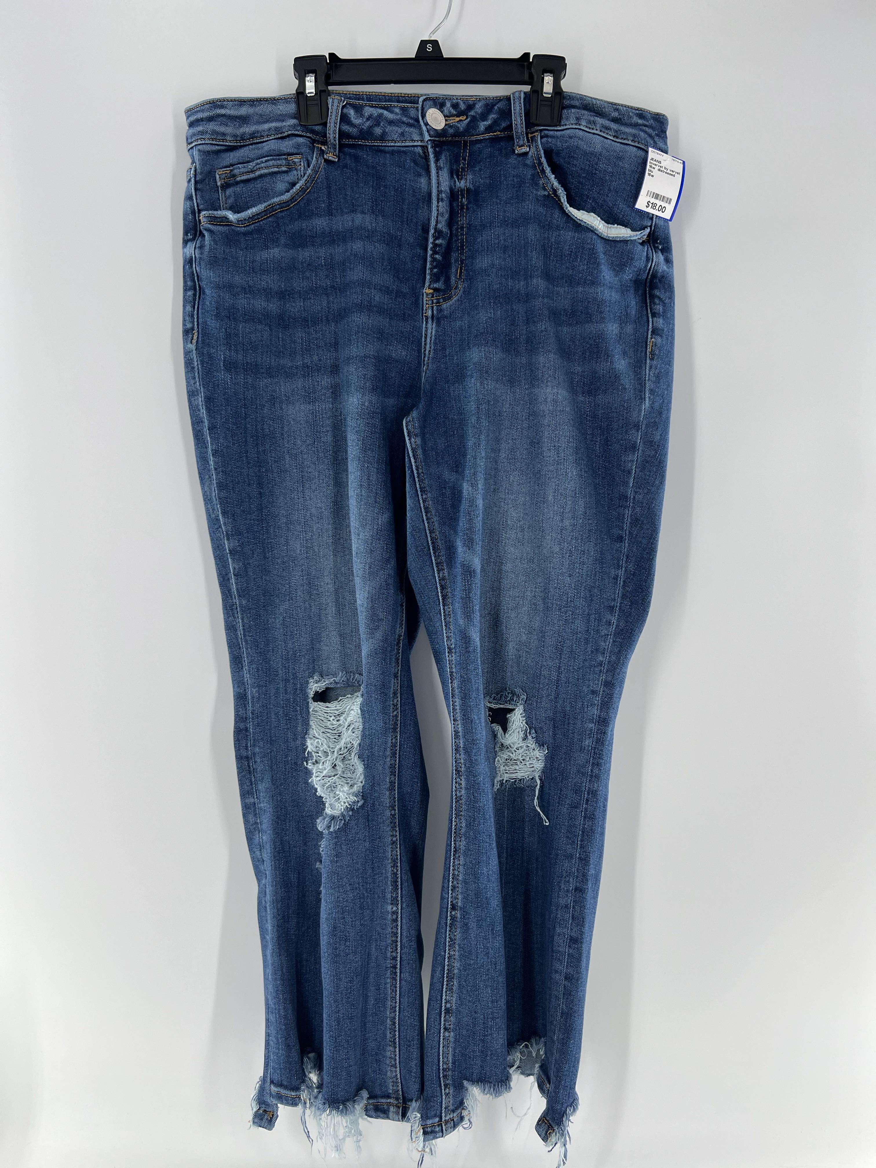 16w distreesed crop jean