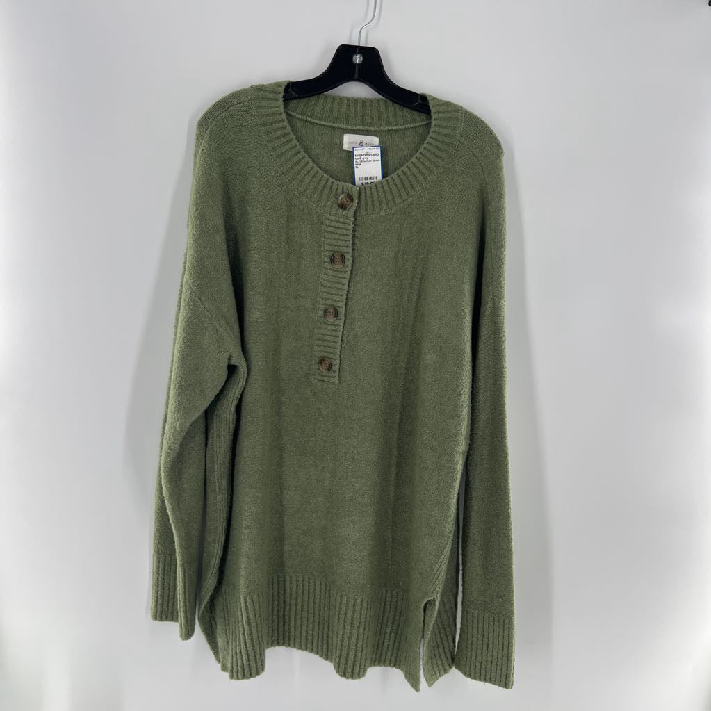 XL 1/2 button down sweater