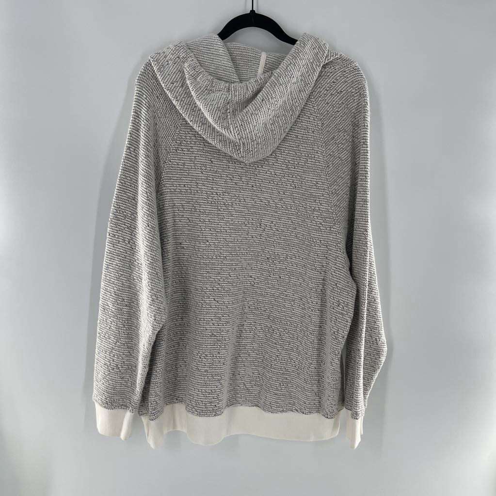 XXL knit hooded pullover