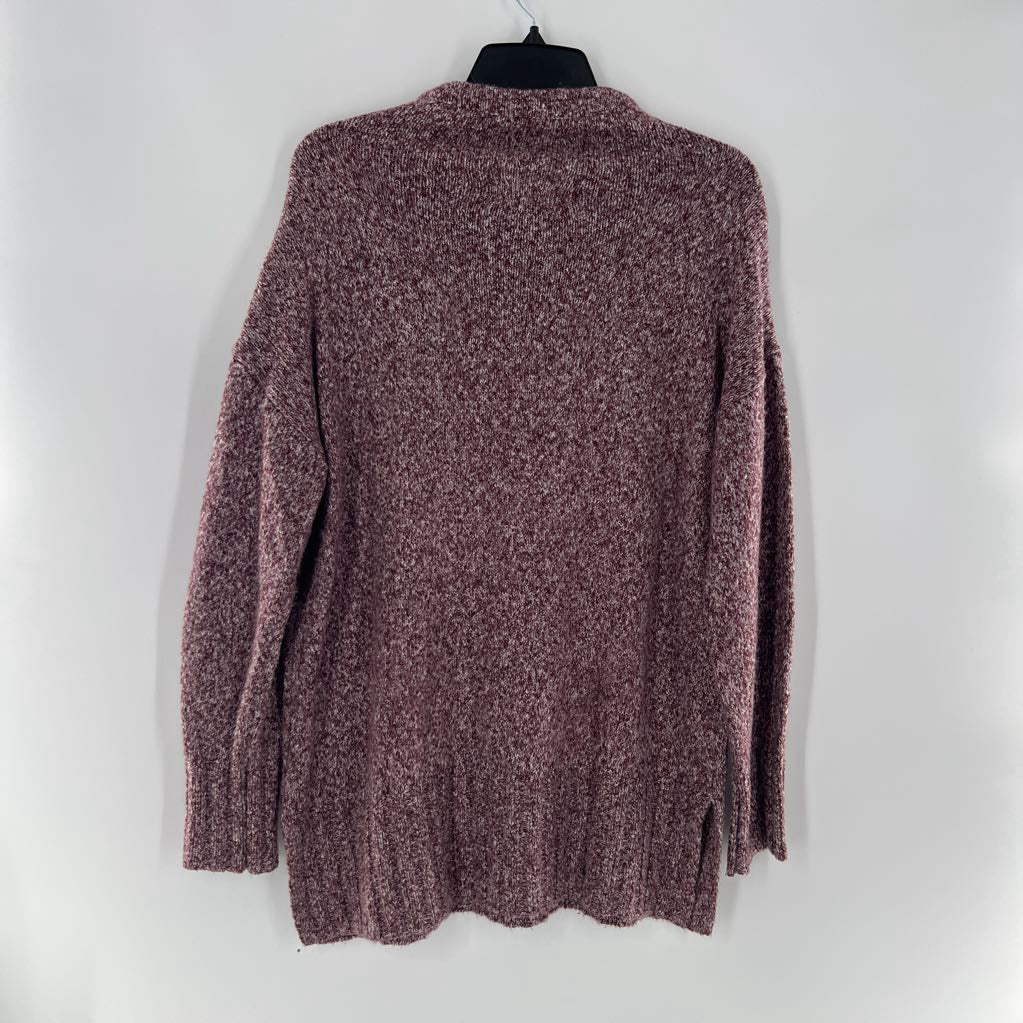 L mock neck sweater