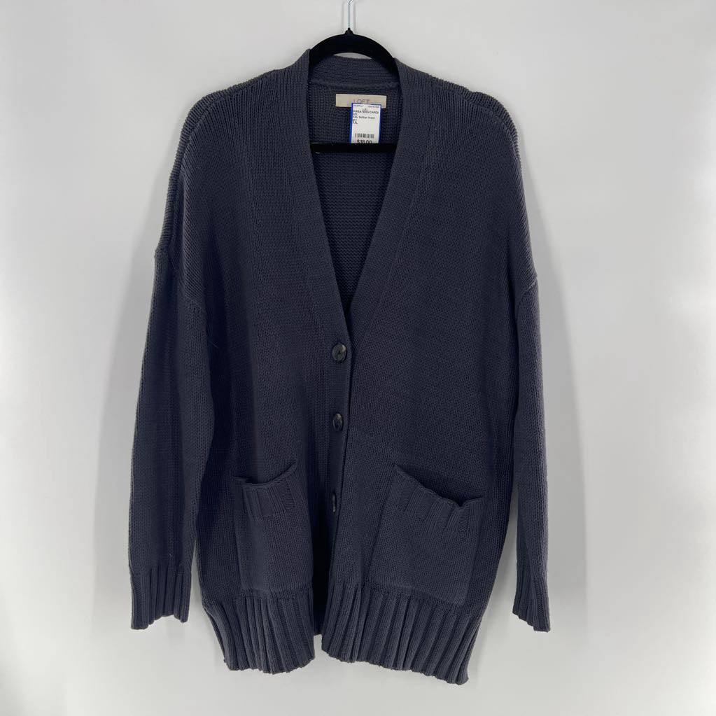 XXL button front cardi